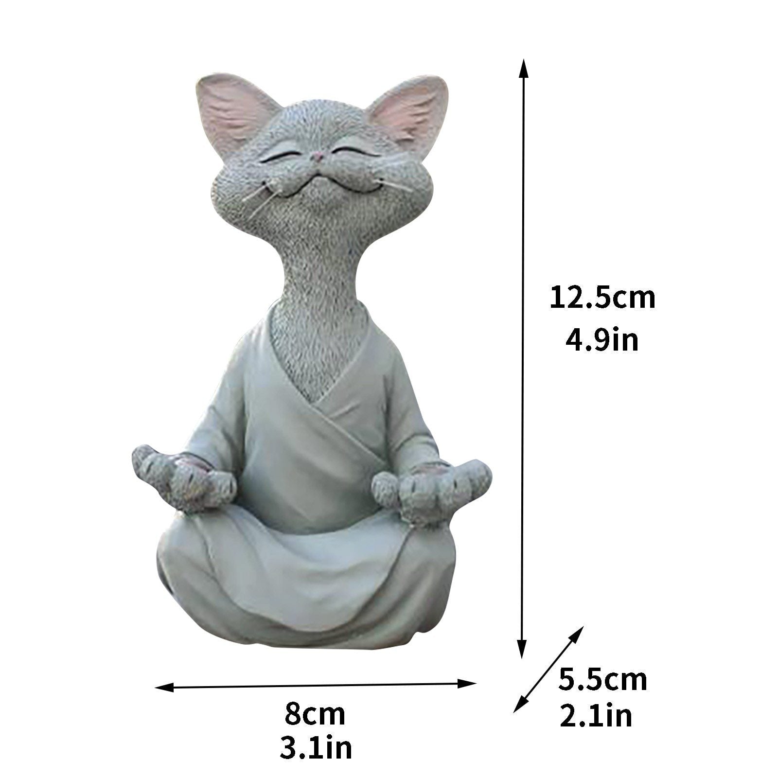 Buddha Katze Figur | Symbol der Ruhe und Weisheit für Ihr Zuhause