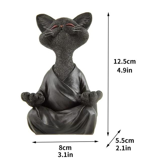 Buddha Katze Figur | Symbol der Ruhe und Weisheit für Ihr Zuhause