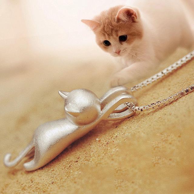 Elegante Katzen-Halskette mit Stilvollem Anhänger | Perfekt für Katzenfreunde