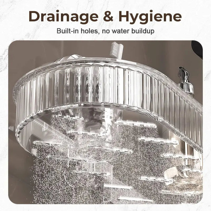 SinkSpace™ | Wasserhahn-Regal mit hoher Tragkraft — Hält schwere Pflegeprodukte zuverlässig