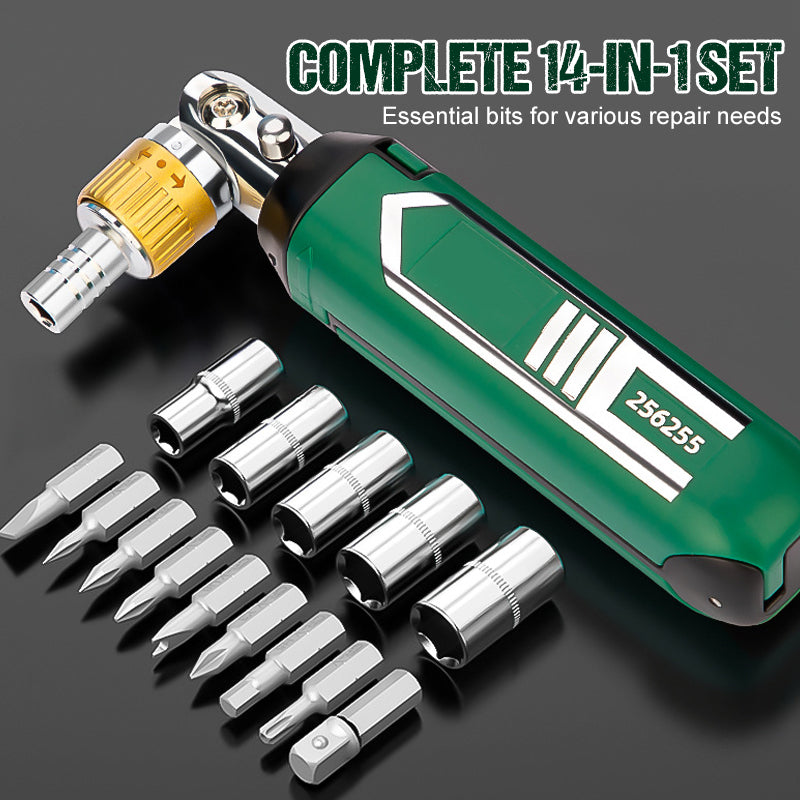 MultiScrew™ | 14-in-1 Schraubendreher mit verstellbarer Ratsche