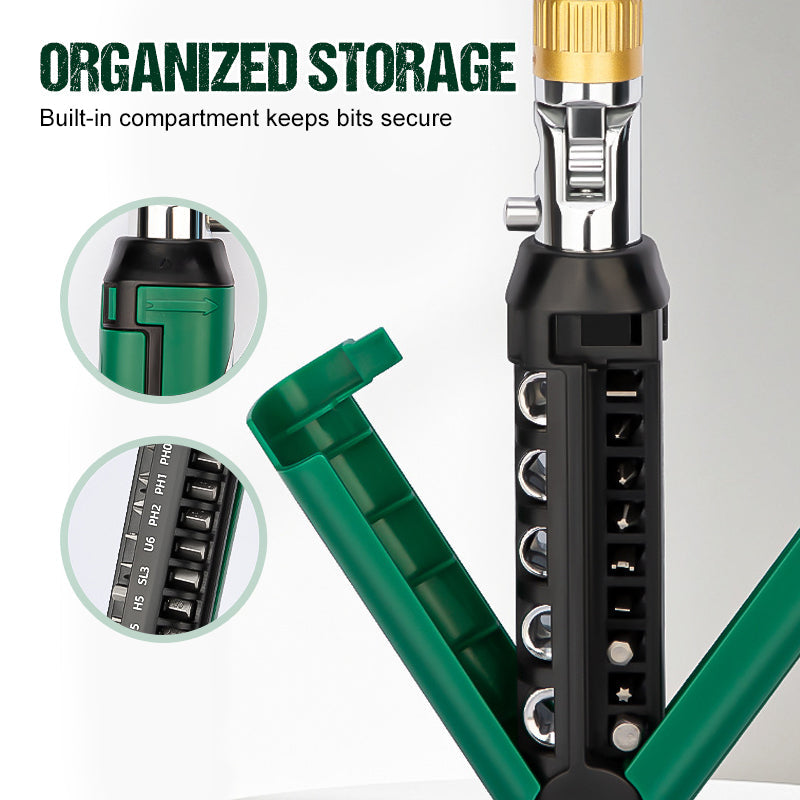 MultiScrew™ | 14-in-1 Schraubendreher mit verstellbarer Ratsche
